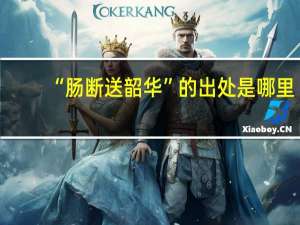“肠断送韶华”的出处是哪里