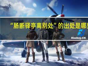 “肠断驿亭离别处”的出处是哪里