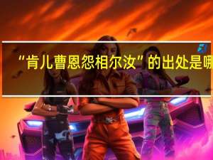 “肯儿曹恩怨相尔汝”的出处是哪里