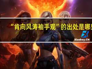 “肯向风涛袖手观”的出处是哪里