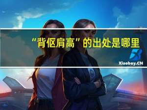 “背伛肩高”的出处是哪里