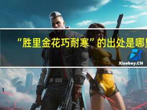 “胜里金花巧耐寒”的出处是哪里