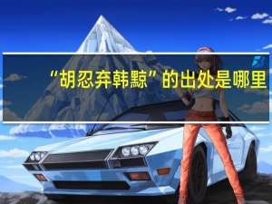 “胡忍弃韩黥”的出处是哪里