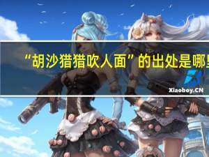 “胡沙猎猎吹人面”的出处是哪里