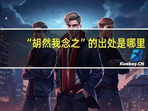 “胡然我念之”的出处是哪里