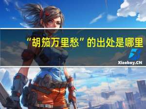 “胡笳万里愁”的出处是哪里