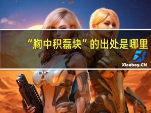 “胸中积磊块”的出处是哪里