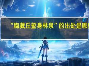 “胸藏丘壑身林泉”的出处是哪里