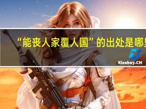 “能丧人家覆人国”的出处是哪里