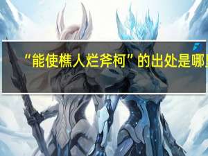 “能使樵人烂斧柯”的出处是哪里