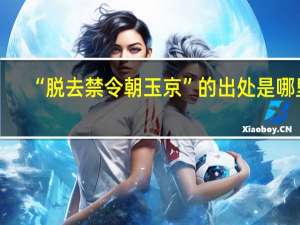 “脱去禁令朝玉京”的出处是哪里