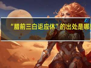 “腊前三白讵应休”的出处是哪里