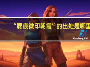 “腮痕微印朝霞”的出处是哪里