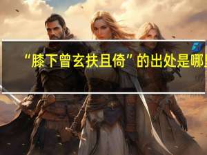 “膝下曾玄扶且倚”的出处是哪里