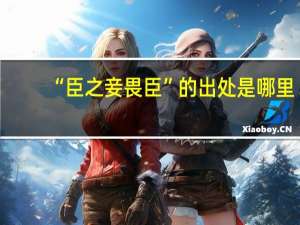 “臣之妾畏臣”的出处是哪里