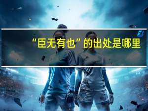 “臣无有也”的出处是哪里