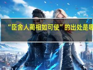 “臣舍人蔺相如可使”的出处是哪里
