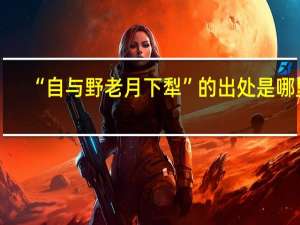 “自与野老月下犁”的出处是哪里