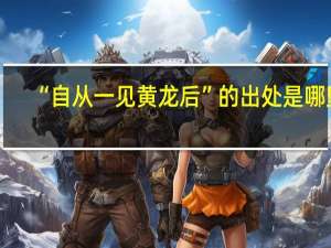 “自从一见黄龙后”的出处是哪里
