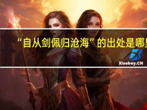 “自从剑佩归沧海”的出处是哪里
