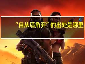 “自从墙角弃”的出处是哪里