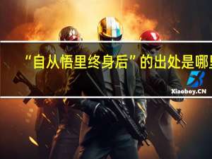 “自从悟里终身后”的出处是哪里