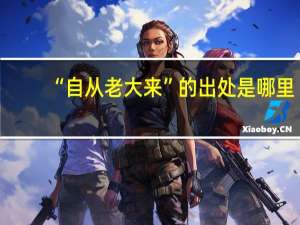 “自从老大来”的出处是哪里