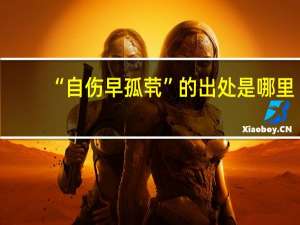 “自伤早孤茕”的出处是哪里