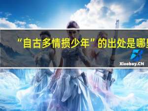 “自古多情损少年”的出处是哪里