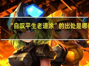 “自叹平生老道涂”的出处是哪里