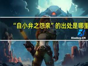 “自小弁之怨亲”的出处是哪里