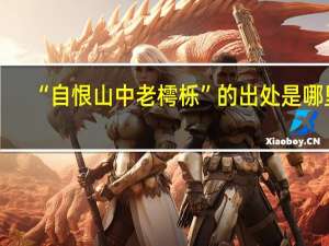 “自恨山中老樗栎”的出处是哪里