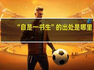 “自是一书生”的出处是哪里