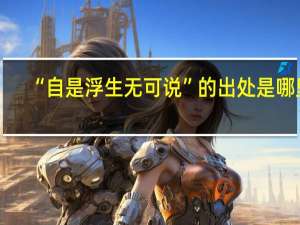 “自是浮生无可说”的出处是哪里