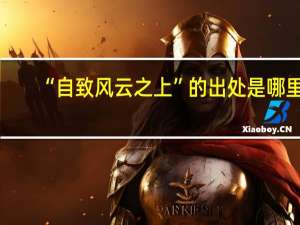 “自致风云之上”的出处是哪里