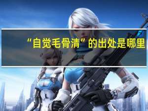 “自觉毛骨清”的出处是哪里