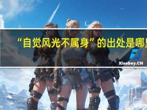 “自觉风光不属身”的出处是哪里