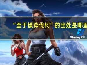 “至于操斧伐柯”的出处是哪里