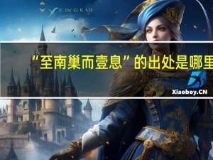 “至南巢而壹息”的出处是哪里