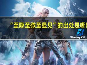 “至隐至微至显见”的出处是哪里