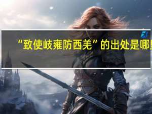 “致使岐雍防西羌”的出处是哪里