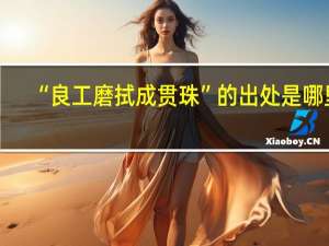 “良工磨拭成贯珠”的出处是哪里