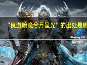 “良游晼晚兮月呈光”的出处是哪里