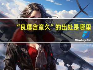 “良璞含章久”的出处是哪里