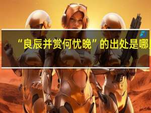 “良辰并赏何忧晚”的出处是哪里