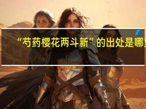 “芍药樱花两斗新”的出处是哪里