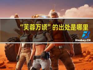 “芙蓉万顷”的出处是哪里