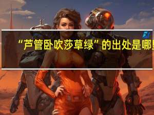 “芦管卧吹莎草绿”的出处是哪里