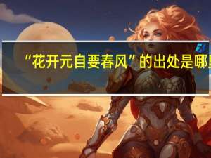 “花开元自要春风”的出处是哪里