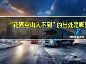 “花落空山人不到”的出处是哪里